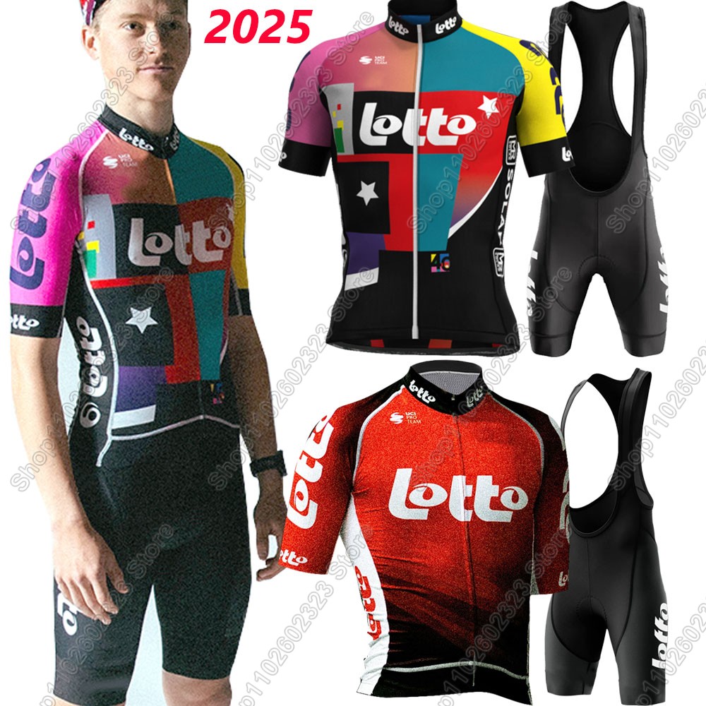Mountain Biking Wallpaper - Комплект велосипедного трикотажа Lotto Team 2025,