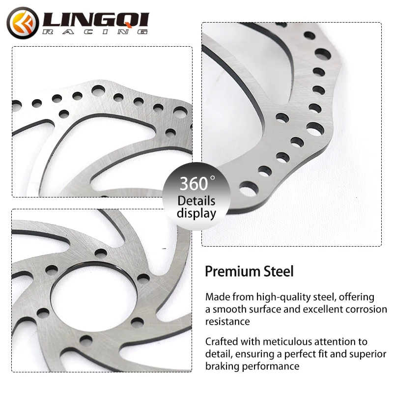 LINGQI RACING 190 мм 6 болтов  – обзор и цена Mtb Brake Rotor