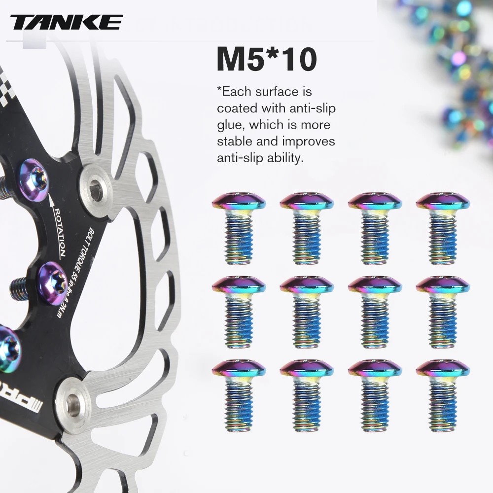 TANKE 12 шт. M5 × 10 мм велоси – обзор и цена Mtb Brake Rotor